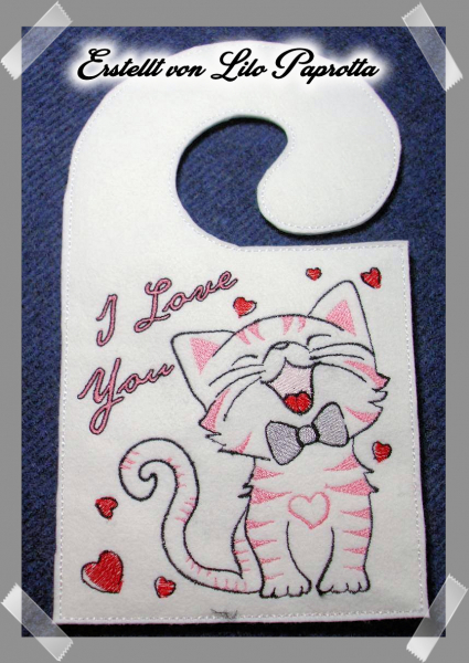 Kätzchen "I love you"
